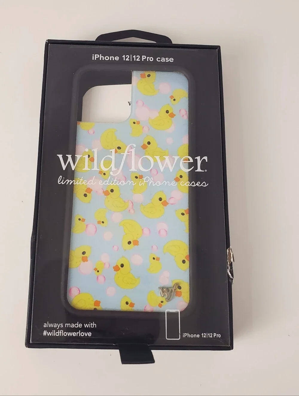 Wildflower What The Duck iPhone  12/12 Pro Case & Wildflower Lucky Bundle